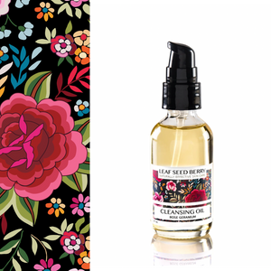 Organic Rose Geranium Cleansing Oil & Makeup Remover