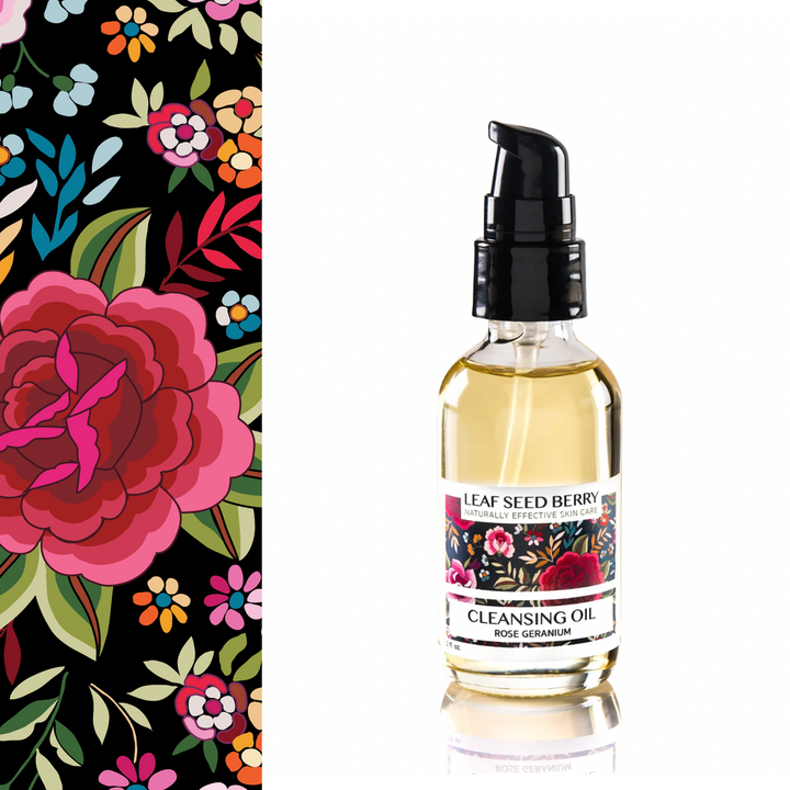 Organic Rose Geranium Cleansing Oil & Makeup Remover