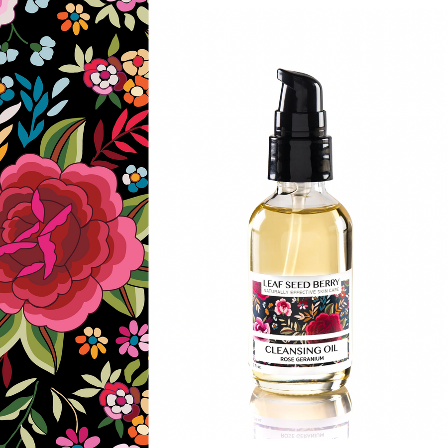 Organic Rose Geranium Cleansing Oil & Makeup Remover